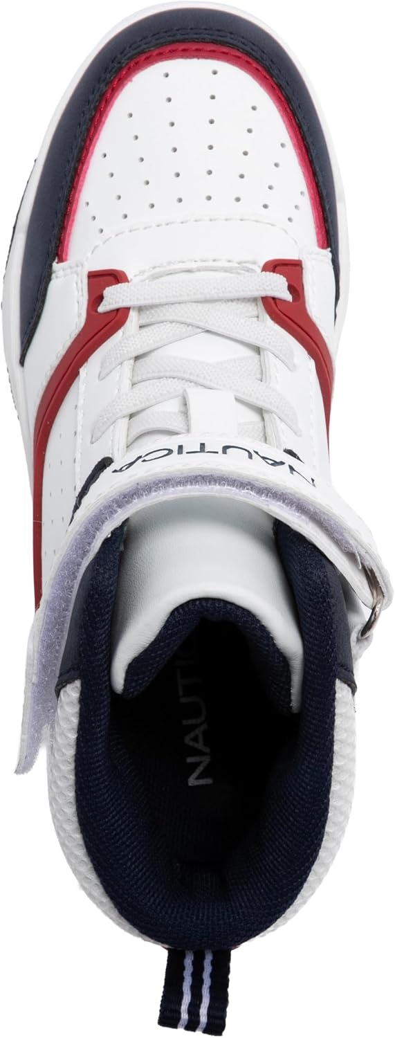 image:imageNAUTICA Kids Boys and Girls High Top Shoe Casual Fashion Basketball Boot Sneakers Big KidLittle Kid Sizes HorizonAmericanahazen