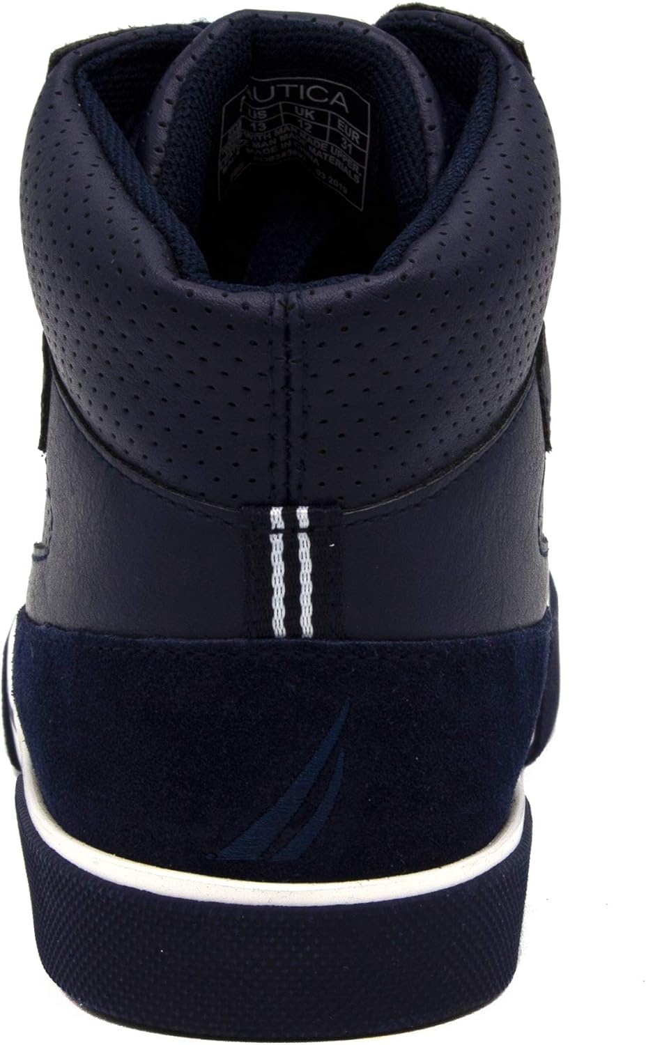 image:imageNAUTICA Kids Boys and Girls High Top Shoe Casual Fashion Basketball Boot Sneakers Big KidLittle Kid Sizes HorizonNavy