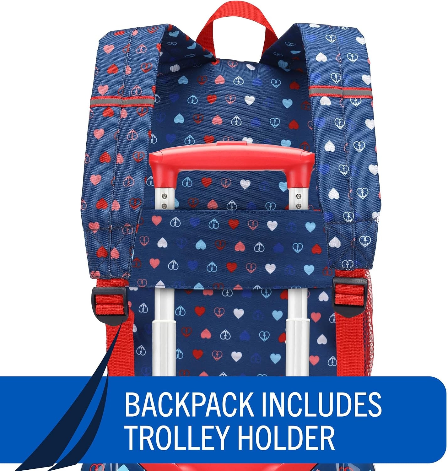 image:imageNAUTICA Kids Luggage 18 Airline Approved Rolling Hardside Upright Carryon Suitcase with Wheels Pirate AhoyNautica Peace 5pc School Set