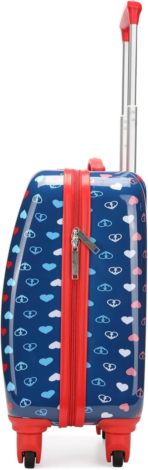 image:imageNAUTICA Kids Luggage 18 Airline Approved Rolling Hardside Upright Carryon Suitcase with Wheels Pirate AhoyNautica Peace