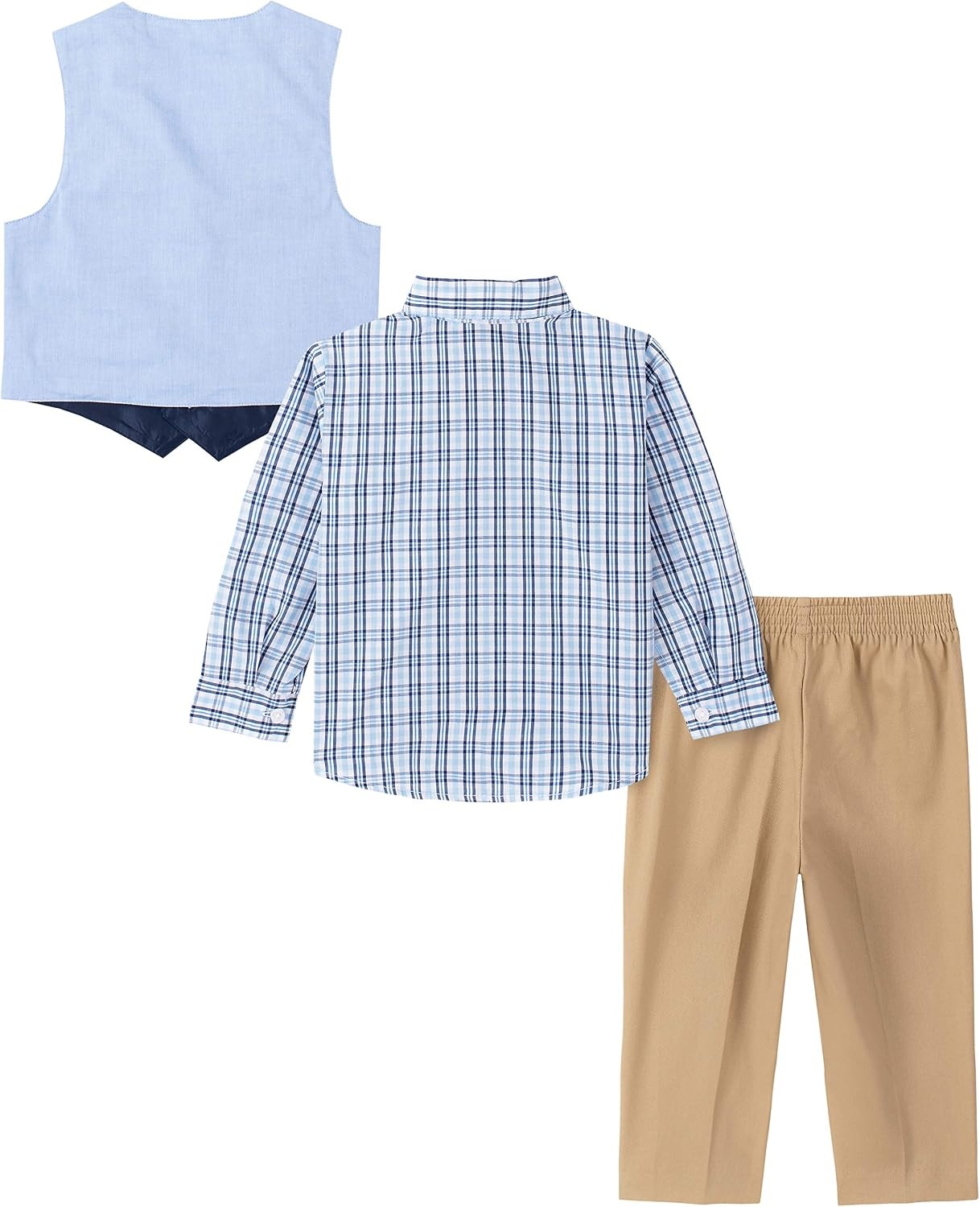 image:imageNautica Baby Boys 4piece Suit Set with Dress Shirt Vest Pants and TieFlag Blue
