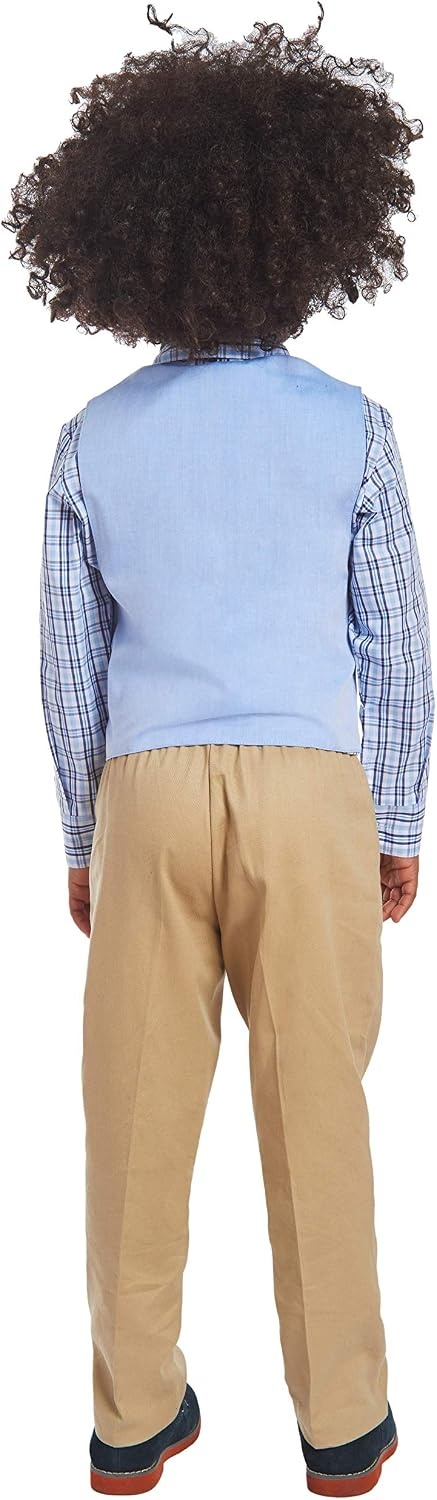 image:imageNautica Baby Boys 4piece Suit Set with Dress Shirt Vest Pants and TieFlag Blue