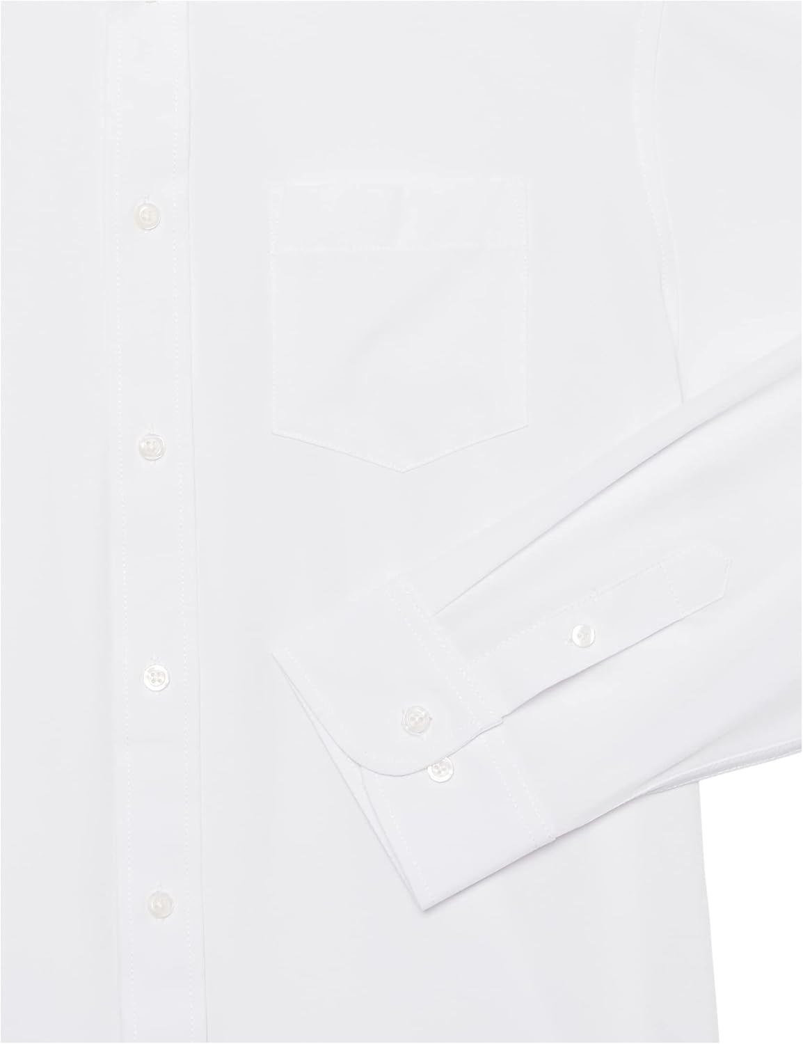 image:imageNautica Big Boys School Uniform Long Sleeve Performance Oxford ButtonDown ShirtWhite