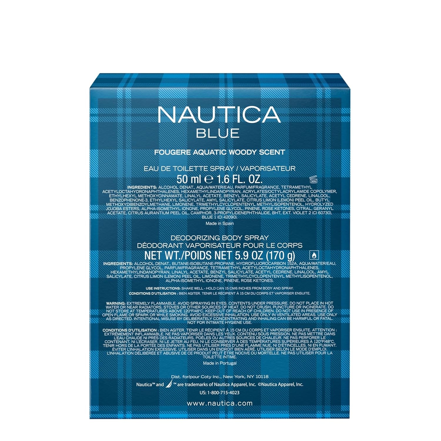 image:imageNautica Blue Deo Body Spray 6 fl oz Pack of 1 Notes of Basil Jasmine and Cedarwood Mens Fragrance Long Lasting Everyday FragranceBlue Giftset