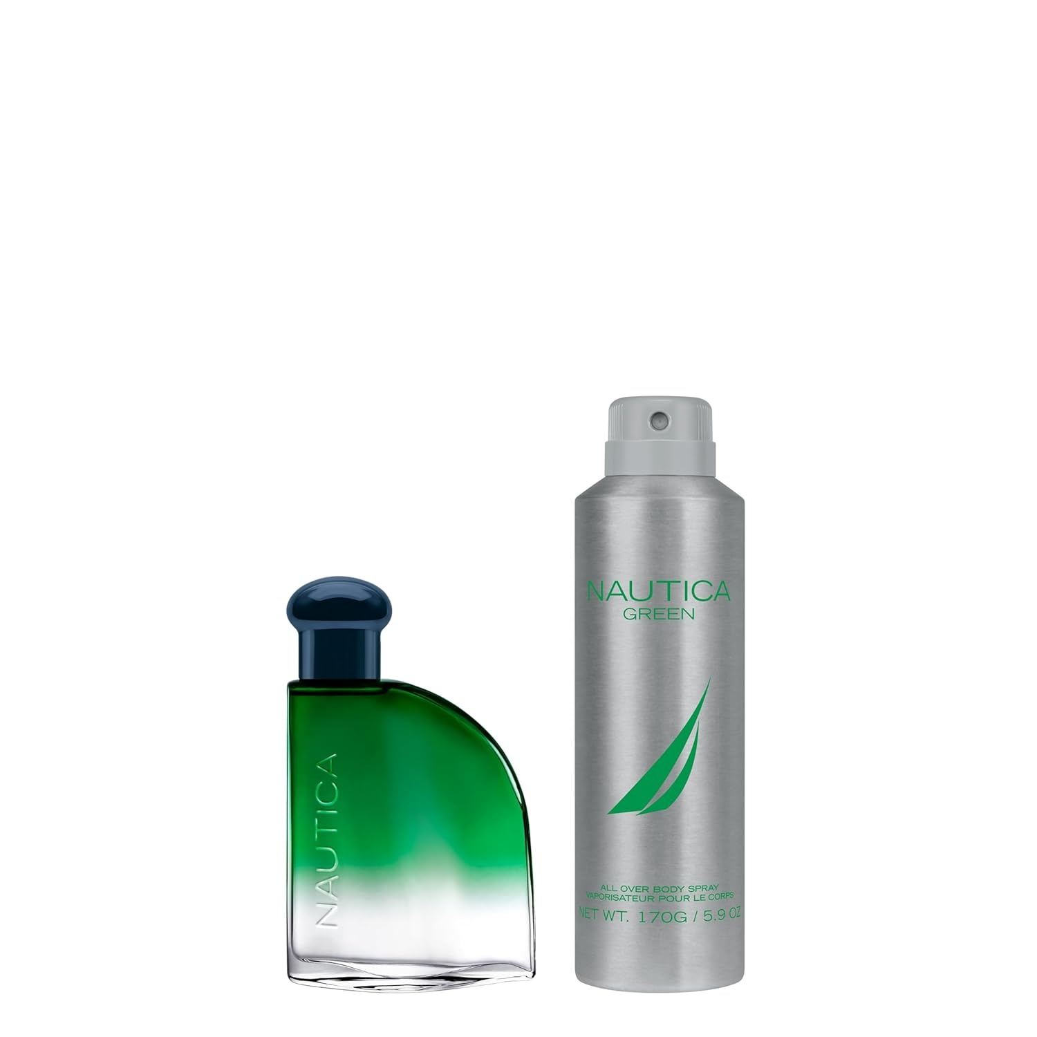 image:imageNautica Blue Deo Body Spray 6 fl oz Pack of 1 Notes of Basil Jasmine and Cedarwood Mens Fragrance Long Lasting Everyday FragranceGreen Giftset