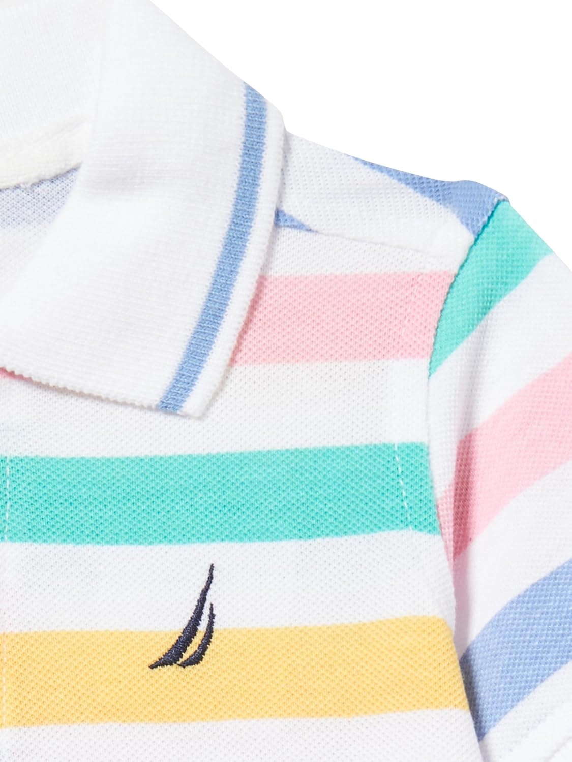 image:imageNautica Boys 2pc Polo Short SetStripesLight Blue