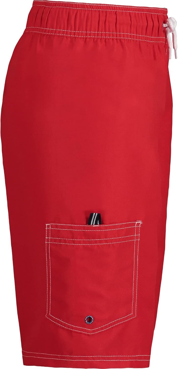 image:imageNautica Boys 47 Swim TrunkSide Stripe Carmine Fk13