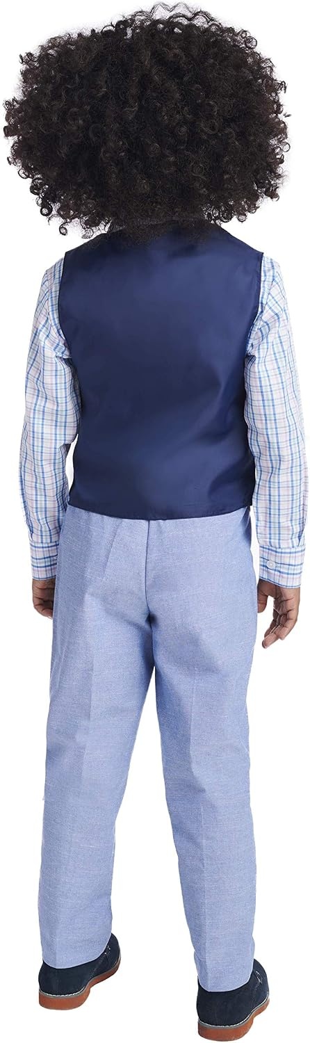 image:imageNautica Boys 4piece Formal Suit Set with Vest Pants Collared Dress Shirt and TieLavendula