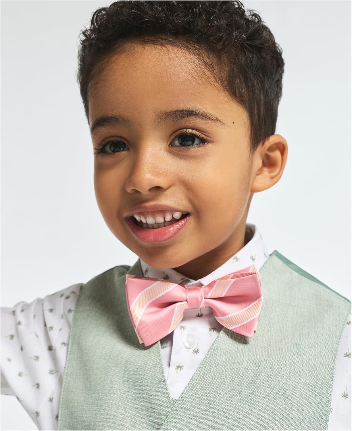 image:imageNautica Boys 4piece Formal Suit Set with Vest Pants Collared Dress Shirt and TieSage