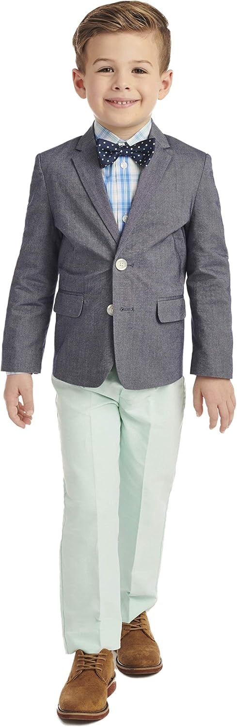 image:imageNautica Boys 4piece Suit Set with Dress Shirt Tie Jacket and PantsLucite