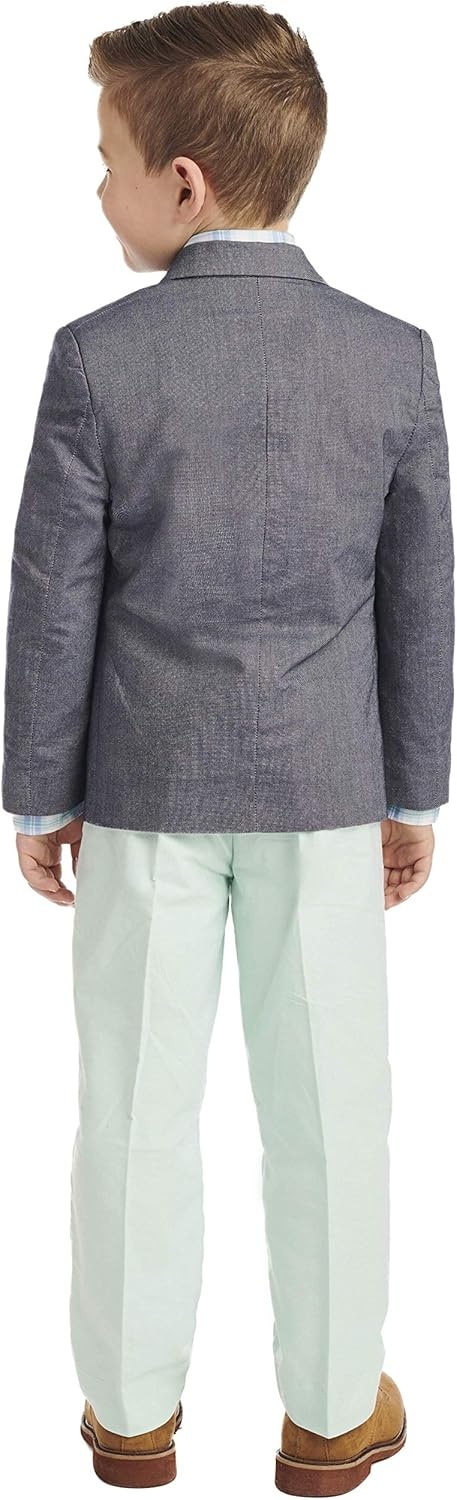 image:imageNautica Boys 4piece Suit Set with Dress Shirt Tie Jacket and PantsLucite