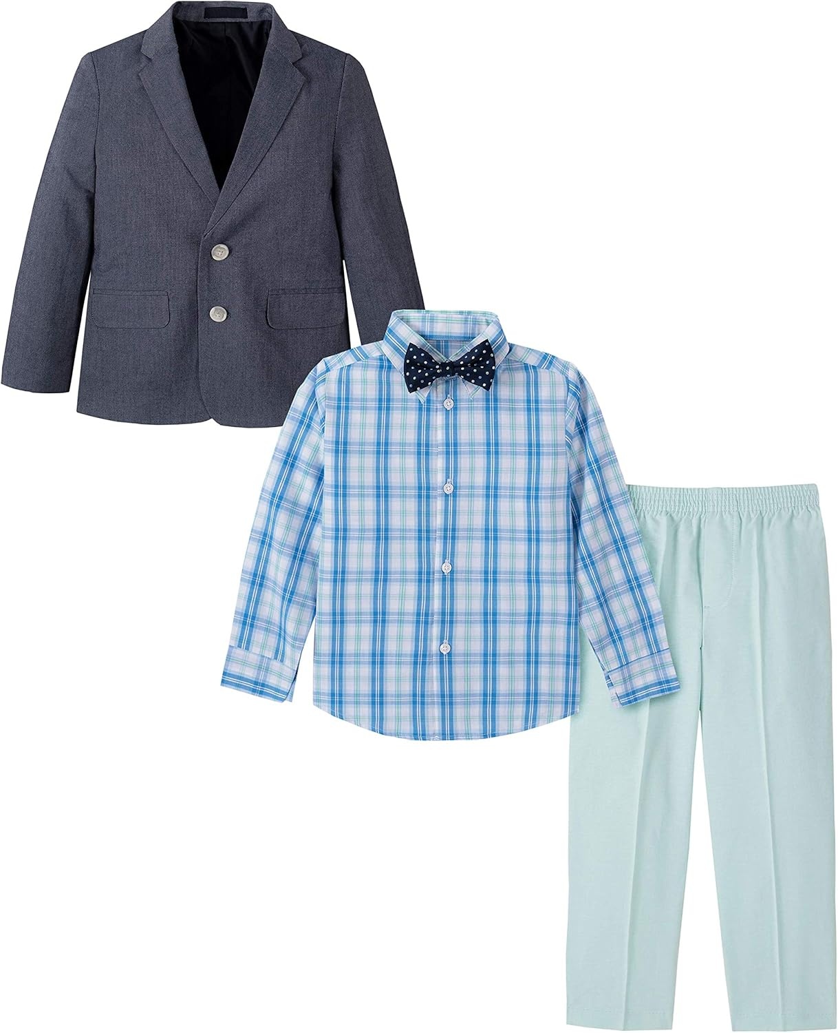 image:imageNautica Boys 4piece Suit Set with Dress Shirt Tie Jacket and PantsLucite