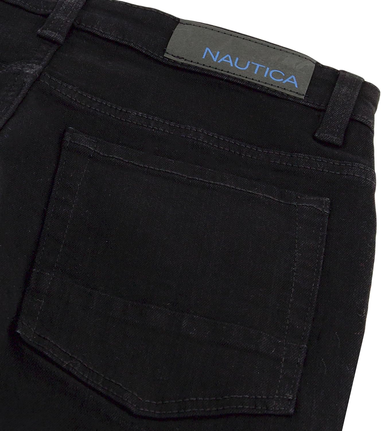 image:imageNautica Boys Classic Fit Straight Leg Denim Jeans 5Pocket Style Zipper Fly amp Button ClosureBlack