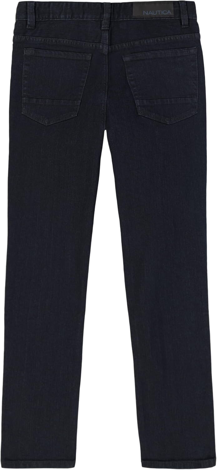 image:imageNautica Boys Classic Fit Straight Leg Denim Jeans 5Pocket Style Zipper Fly amp Button ClosureLagoon