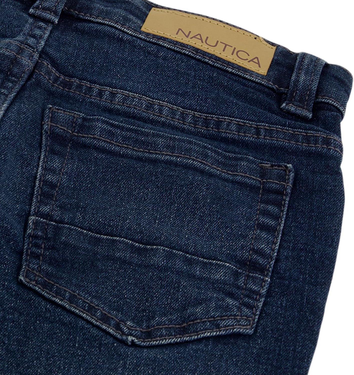 image:imageNautica Boys Classic Fit Straight Leg Denim Jeans 5Pocket Style Zipper Fly amp Button ClosureMarine Blue