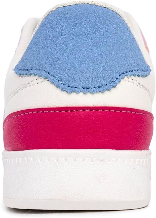 image:imageNautica Boys Girls Casual Fashion Shoes Comfortable Soccer Classic Walking Tennis Sneakers for Kids Breathable Lightweight amp Flexible Lace UpBungeeIvory Pink