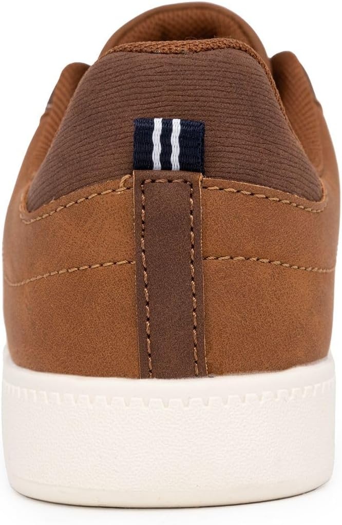 image:imageNautica Boys Girls Casual Fashion Shoes Comfortable Soccer Classic Walking Tennis Sneakers for Kids Breathable Lightweight amp Flexible Lace UpBungeeChocolate