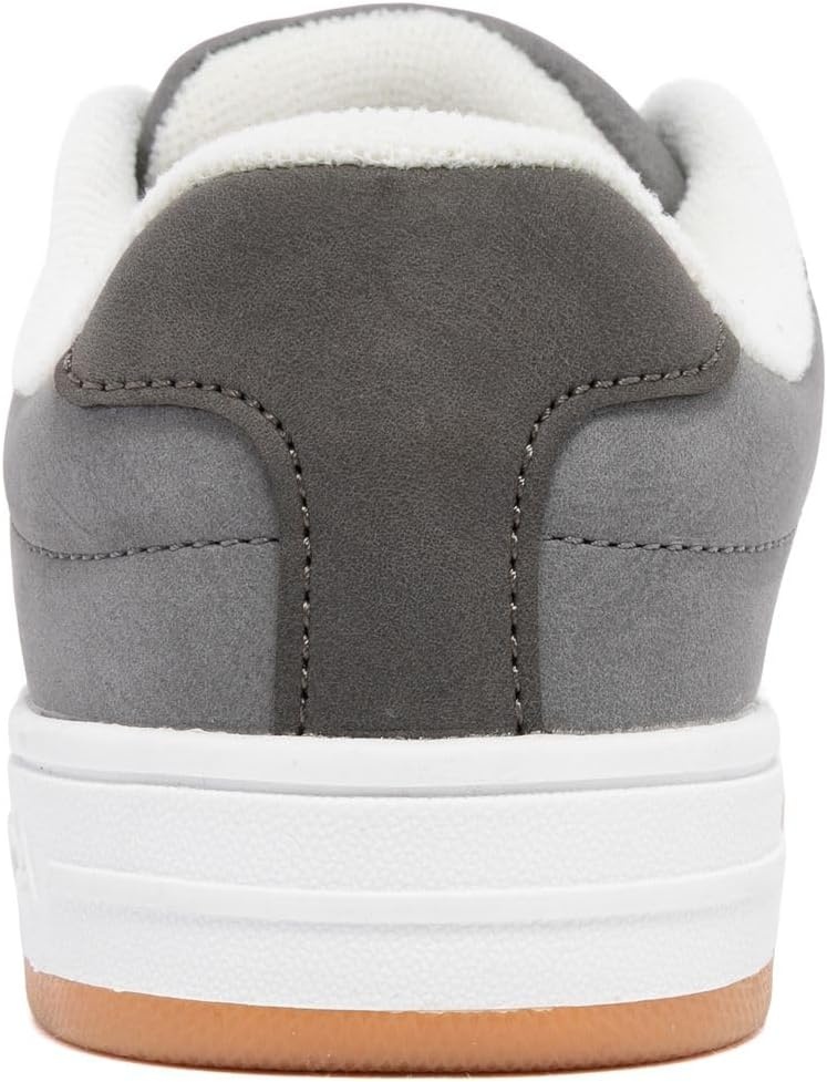 image:imageNautica Boys Girls Casual Fashion Shoes Comfortable Soccer Classic Walking Tennis Sneakers for Kids Breathable Lightweight amp Flexible Lace UpBungeeGrey Whitescottford