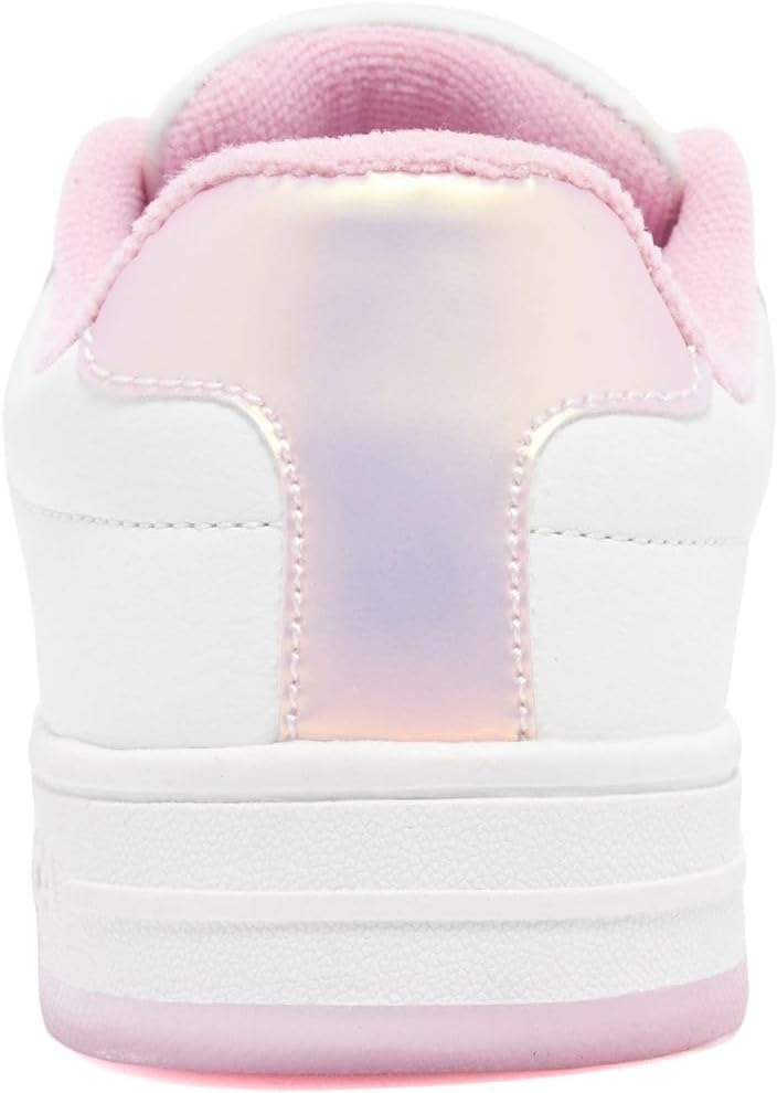 image:imageNautica Boys Girls Casual Fashion Shoes Comfortable Soccer Classic Walking Tennis Sneakers for Kids Breathable Lightweight amp Flexible Lace UpBungeeWhite Pink Pearl