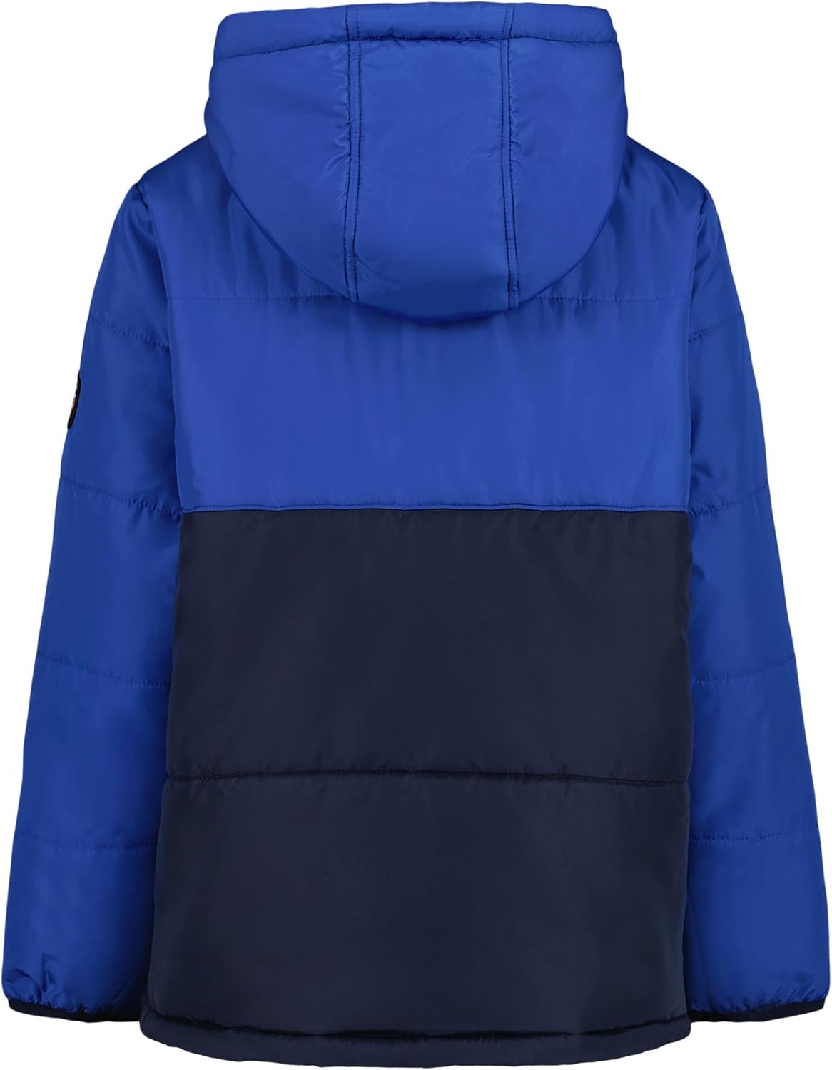 image:imageNautica Boys Heavyweight Hooded Bubble Jacket With Polar Fleece LiningColorblock Galaxy Blue