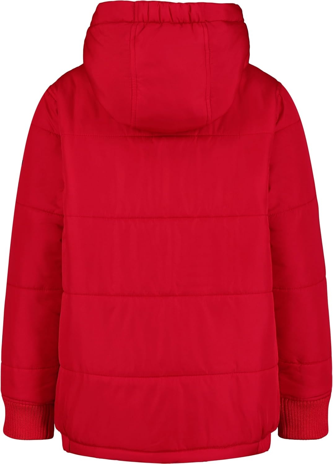 image:imageNautica Boys Heavyweight Hooded Bubble Jacket With Polar Fleece LiningTango Red