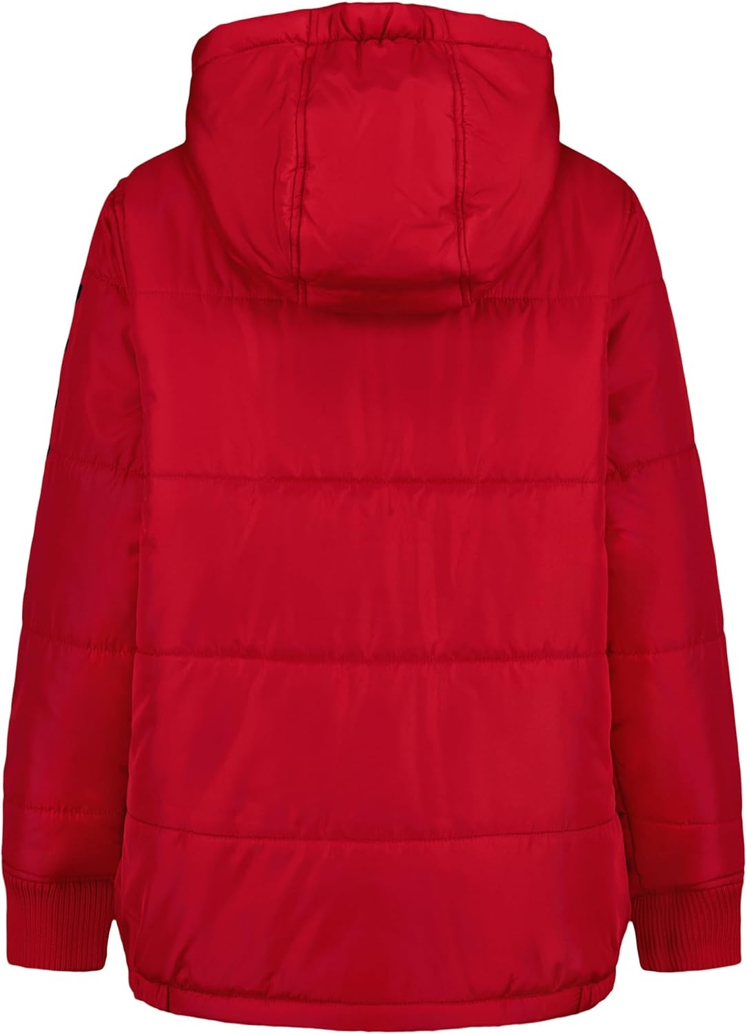 image:imageNautica Boys Heavyweight Hooded Bubble Jacket With Polar Fleece LiningTango RedNavy