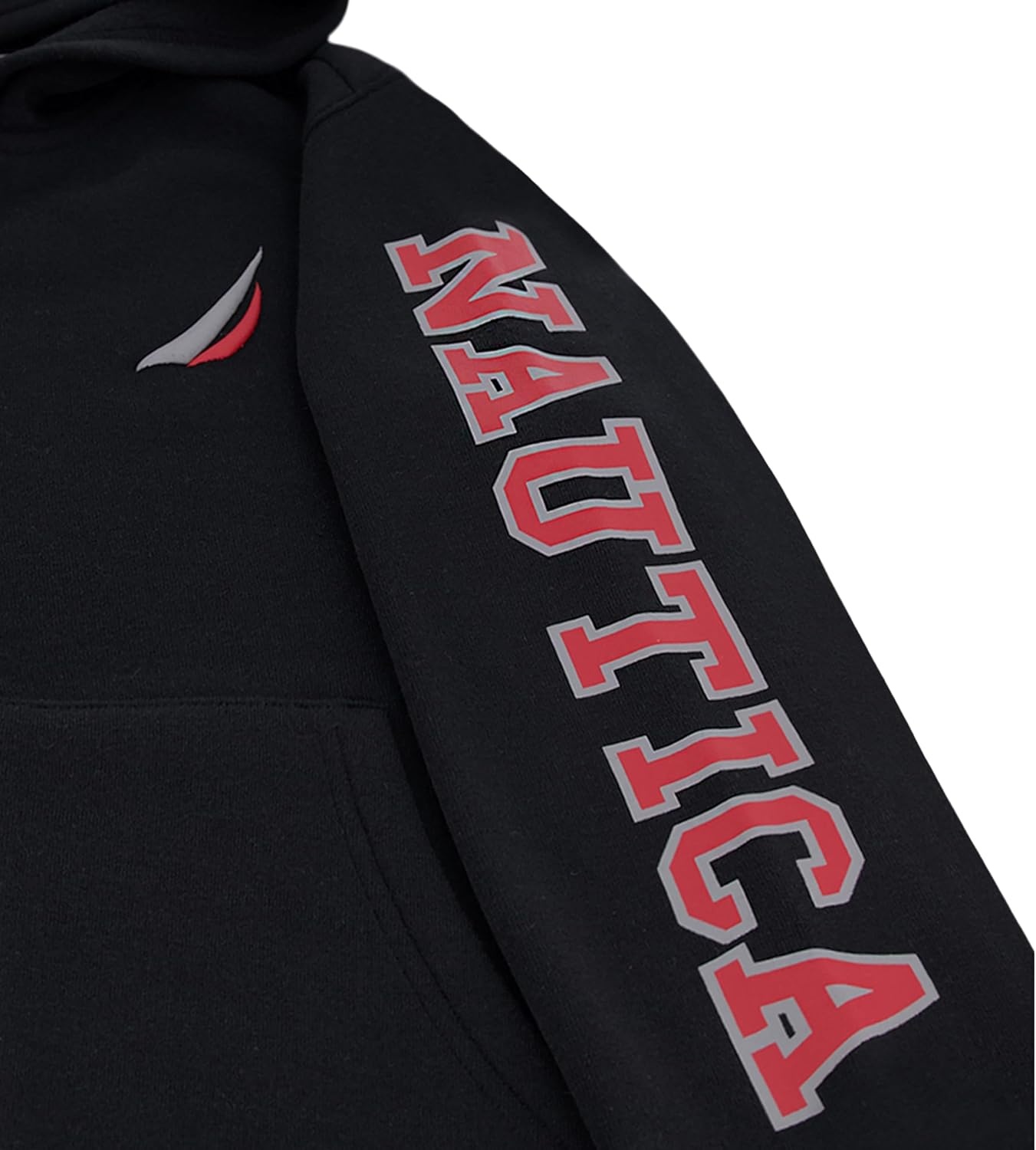 image:imageNautica Boys Long Sleeve Fleece Full Zip Hoodie Comfortable Relaxed FitJclass Duo True Black