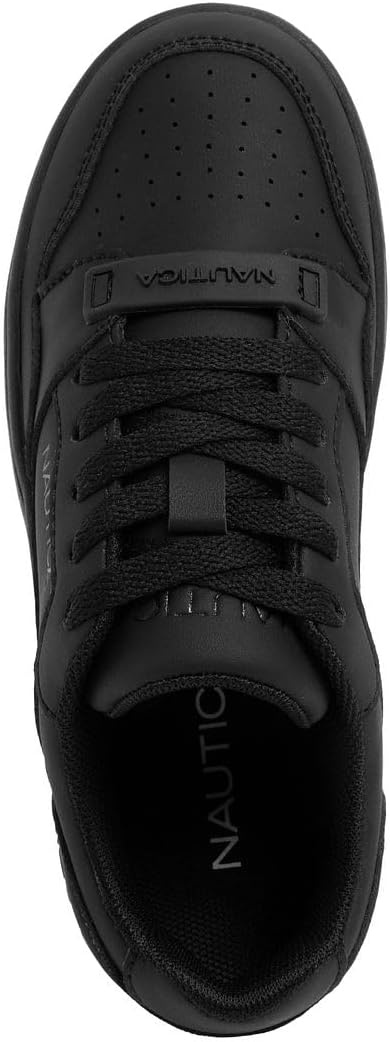 image:imageNautica Boys LowTop Sneakers Basketball Tennis Shoes for Kids Outdoor School Running Shoes Sizes for Big KidLittle KidBlack Mono