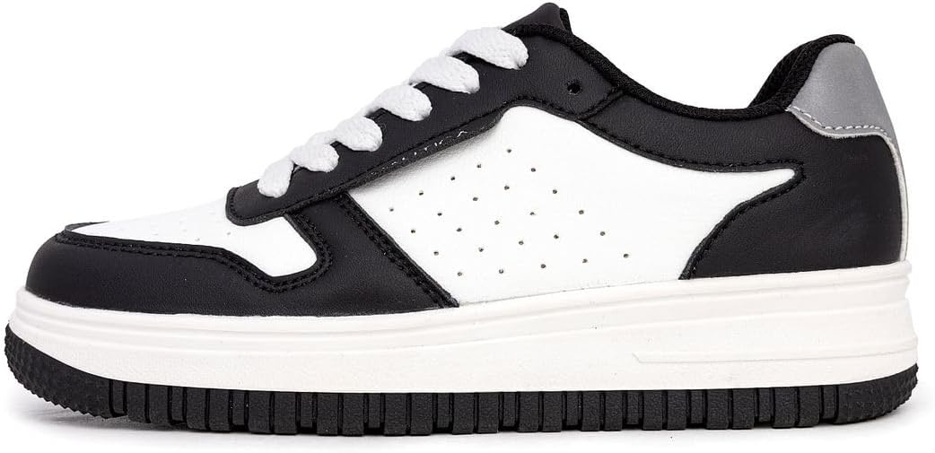 image:imageNautica Boys LowTop Sneakers Basketball Tennis Shoes for Kids Outdoor School Running Shoes Sizes for Big KidLittle KidBlack Silverivan
