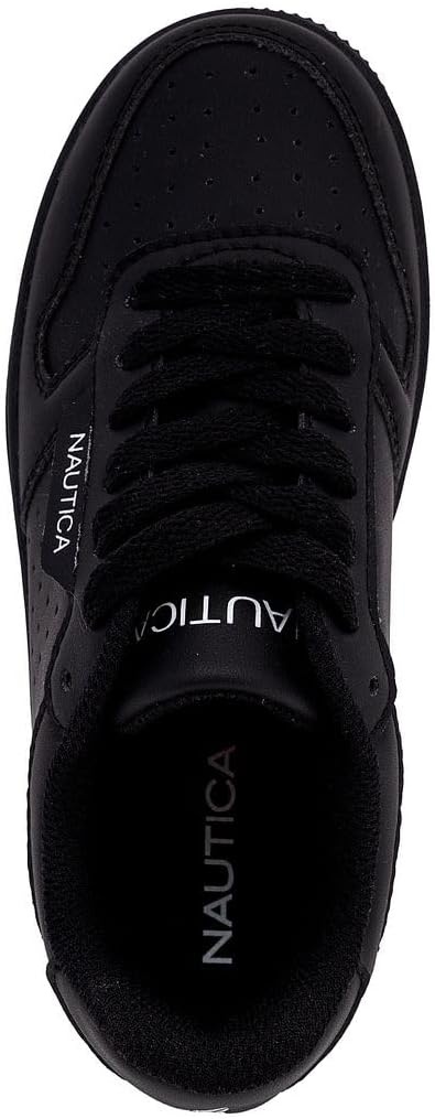 image:imageNautica Boys LowTop Sneakers Basketball Tennis Shoes for Kids Outdoor School Running Shoes Sizes for Big KidLittle KidBlackivan