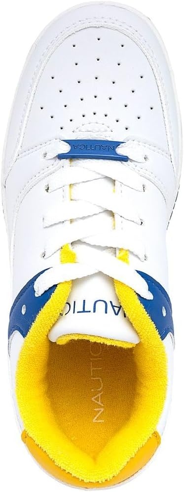 image:imageNautica Boys LowTop Sneakers Basketball Tennis Shoes for Kids Outdoor School Running Shoes Sizes for Big KidLittle KidCobalt Yellowizzy