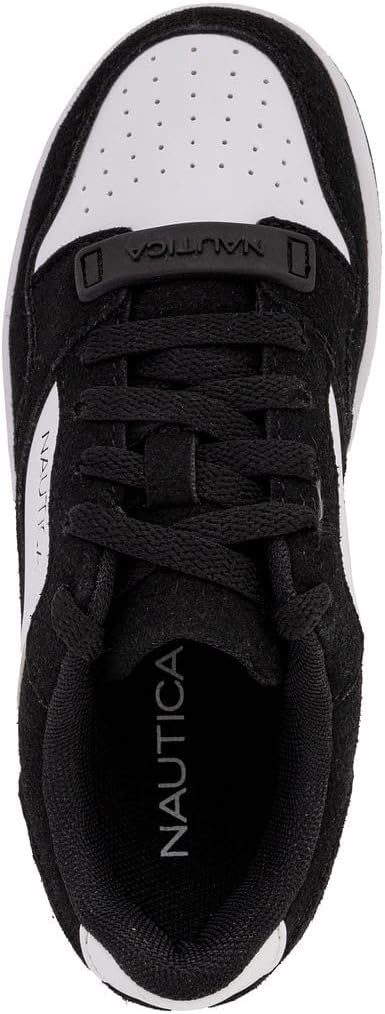 image:imageNautica Boys LowTop Sneakers Basketball Tennis Shoes for Kids Outdoor School Running Shoes Sizes for Big KidLittle KidPanda Black