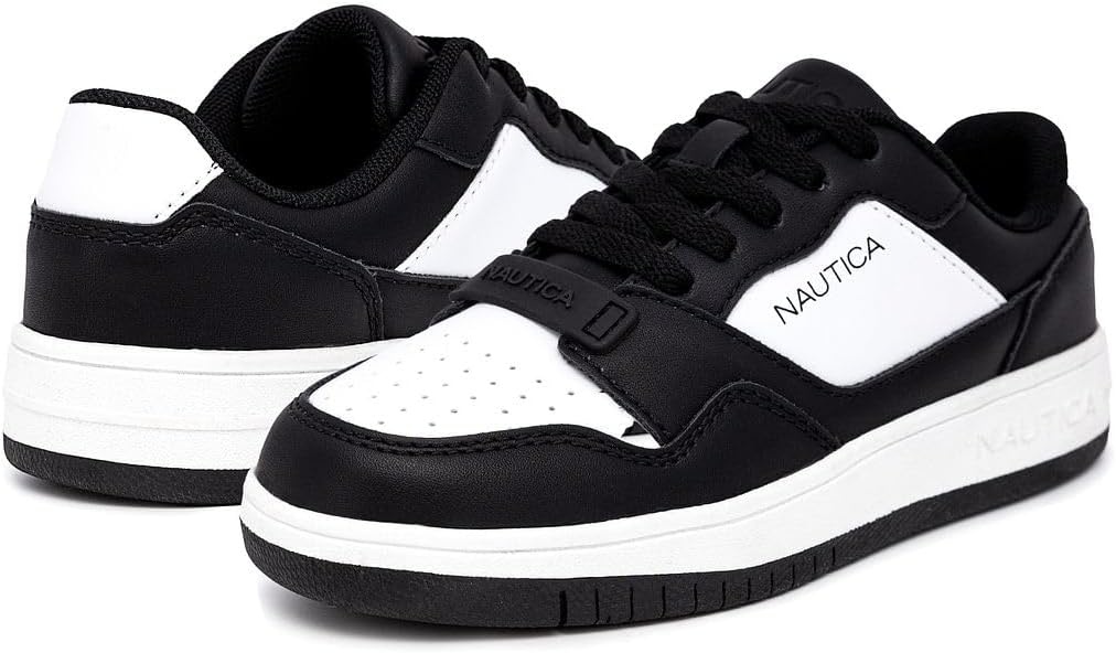 image:imageNautica Boys LowTop Sneakers Basketball Tennis Shoes for Kids Outdoor School Running Shoes Sizes for Big KidLittle KidPanda One