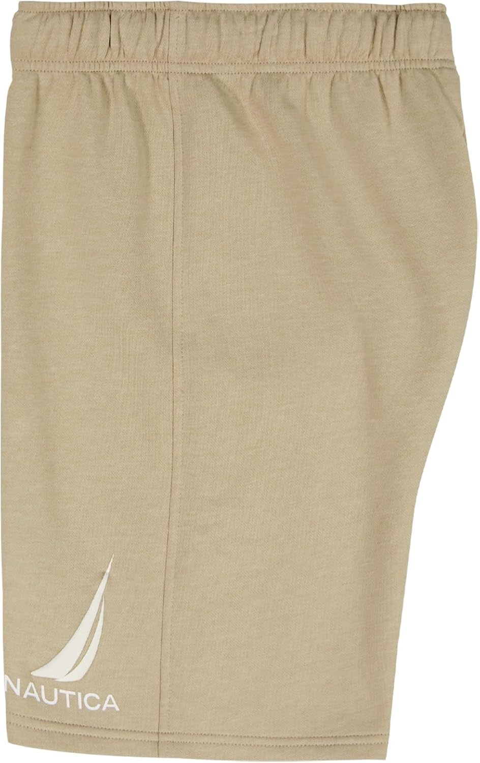image:imageNautica Boys Pullon Fleece Shorts Drawstring ClosureJclass White Pepper