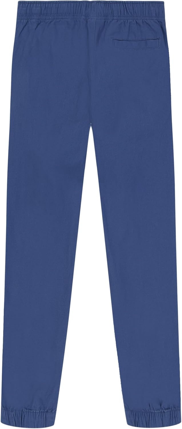 image:imageNautica Boys Pullon Twill Jogger Pant Drawstring ClosureTrue Navy