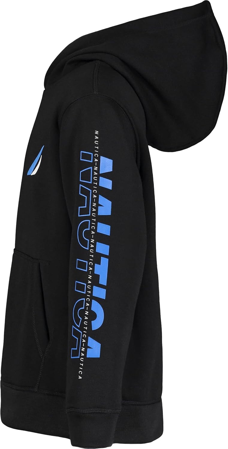 image:imageNautica Boys Pullover Fleece Hoodie SweatshirtBlack