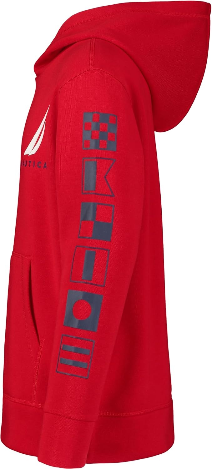 image:imageNautica Boys Pullover Fleece Hoodie SweatshirtSignal Flag Tango Red