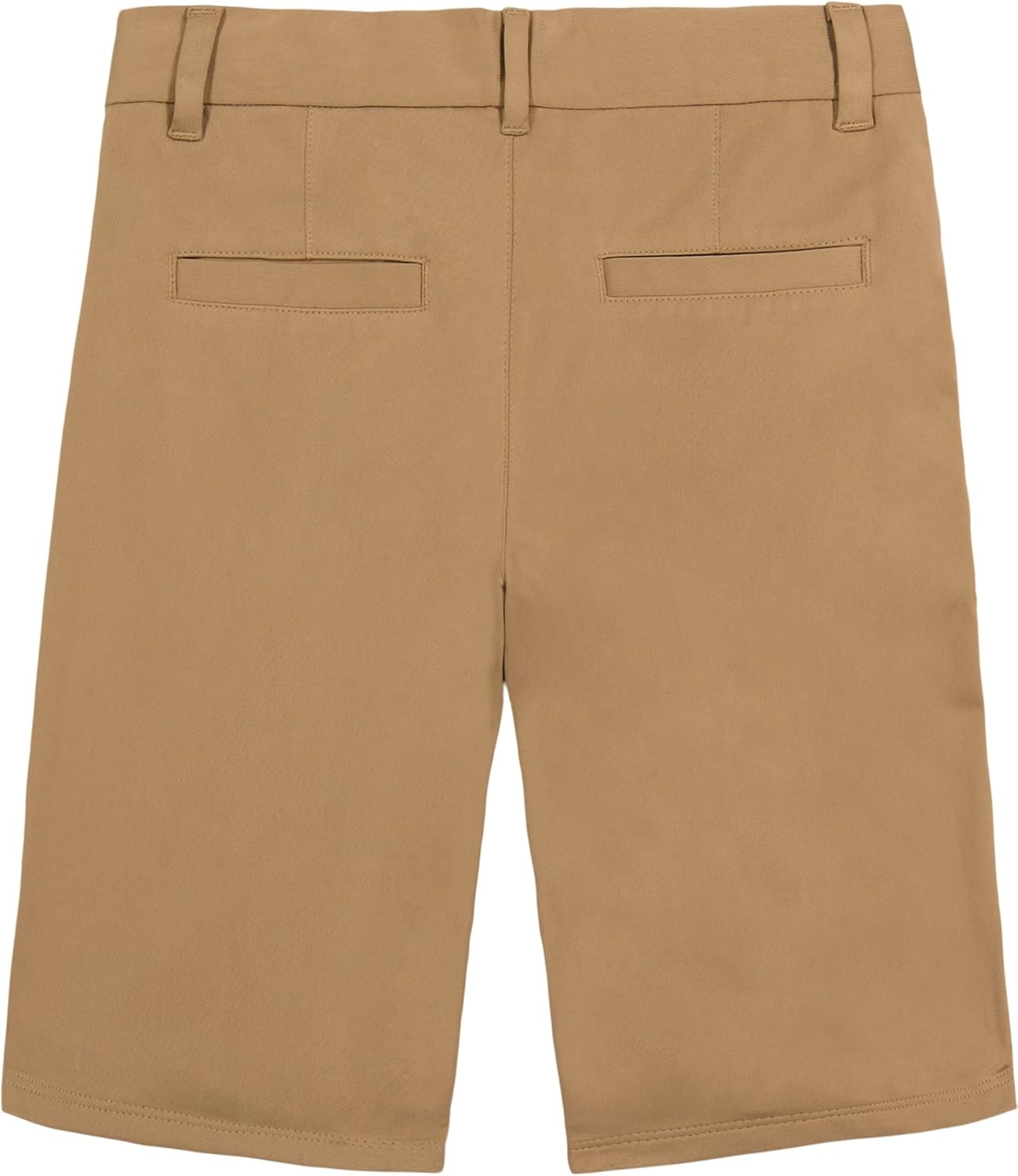 image:imageNautica Boys School Uniform Flat Front Twill ShortBurnished Khaki Stretch