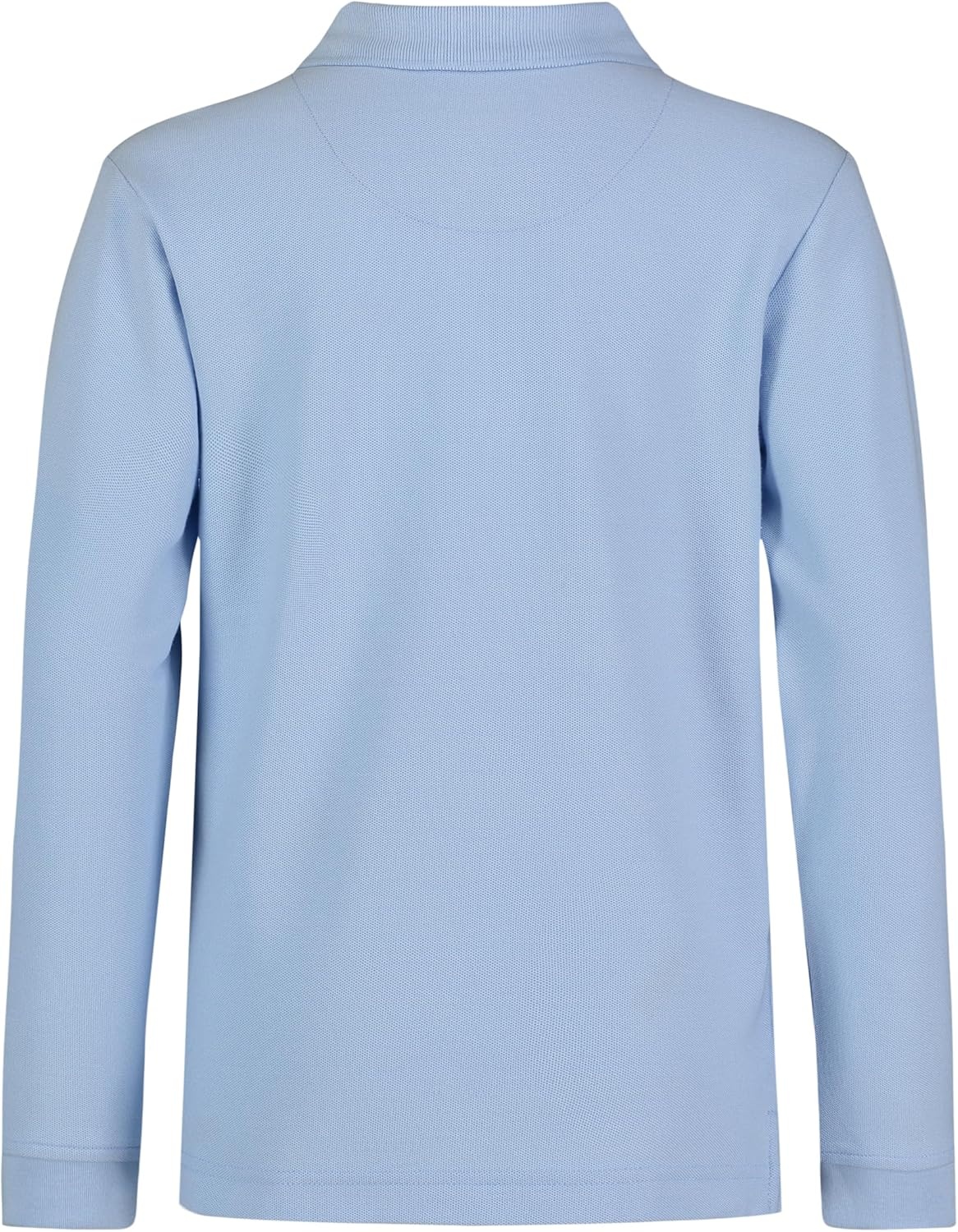 image:imageNautica Boys School Uniform Long Sleeve Polo Shirt Button Closure Comfortable Breathable FabricLight Blue