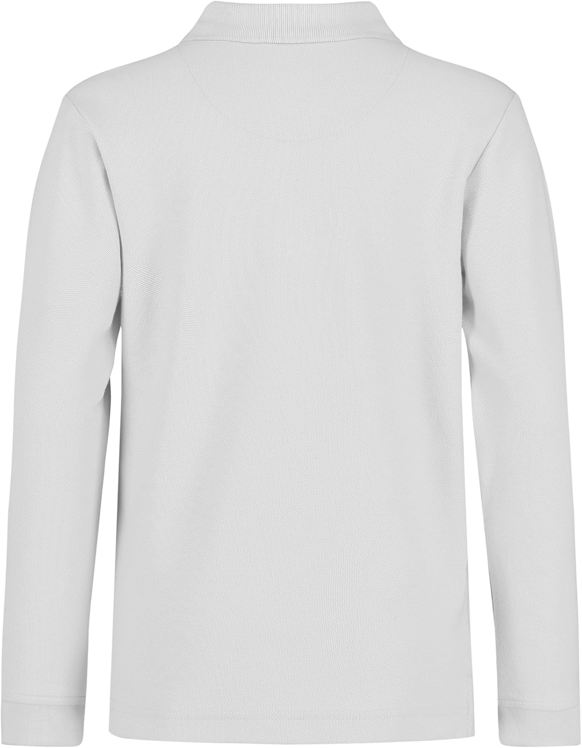 image:imageNautica Boys School Uniform Long Sleeve Polo Shirt Button Closure Comfortable Breathable FabricWhite