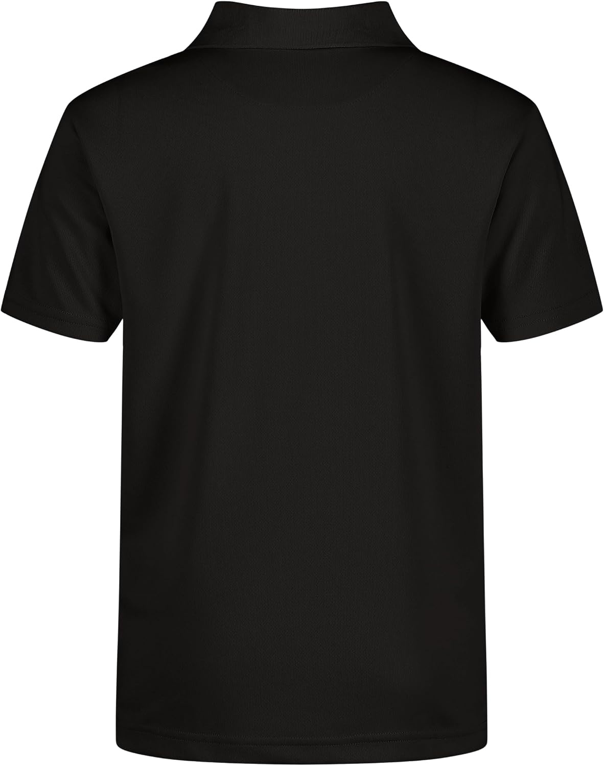 image:imageNautica Boys School Uniform Short Sleeve Polo Shirt Button Closure Moisture Wicking Performance MaterialBlack