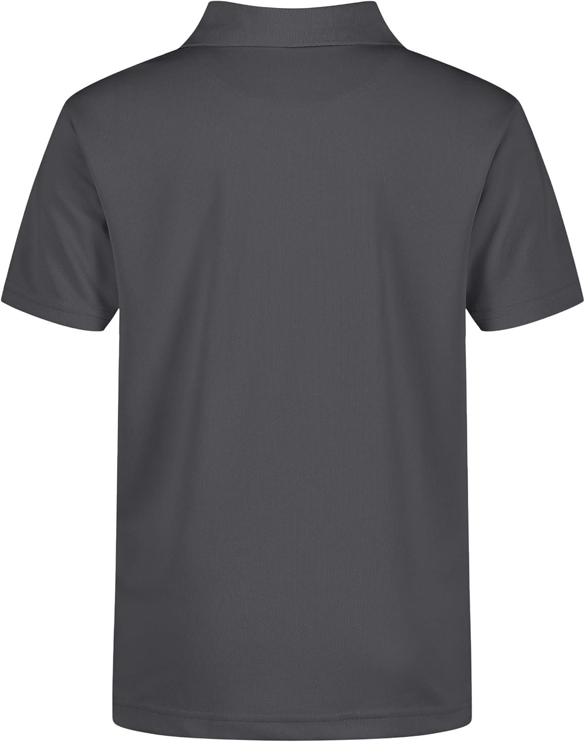 image:imageNautica Boys School Uniform Short Sleeve Polo Shirt Button Closure Moisture Wicking Performance MaterialCharcoal