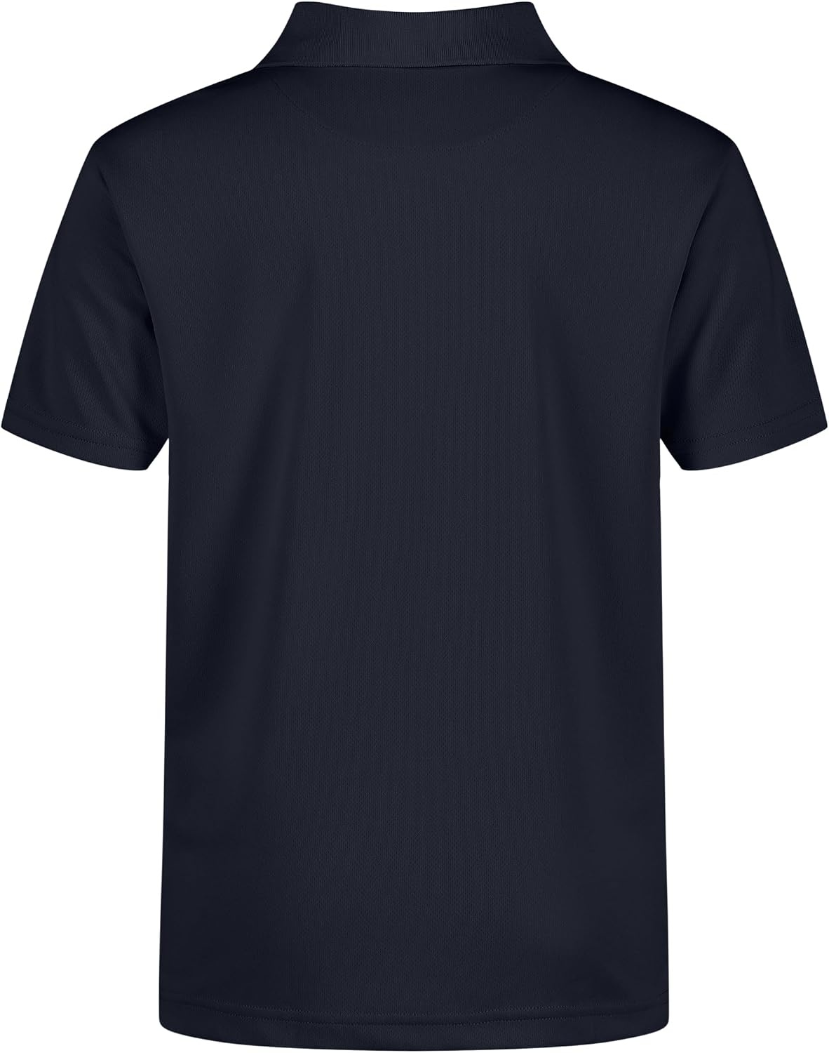 image:imageNautica Boys School Uniform Short Sleeve Polo Shirt Button Closure Moisture Wicking Performance MaterialNavy