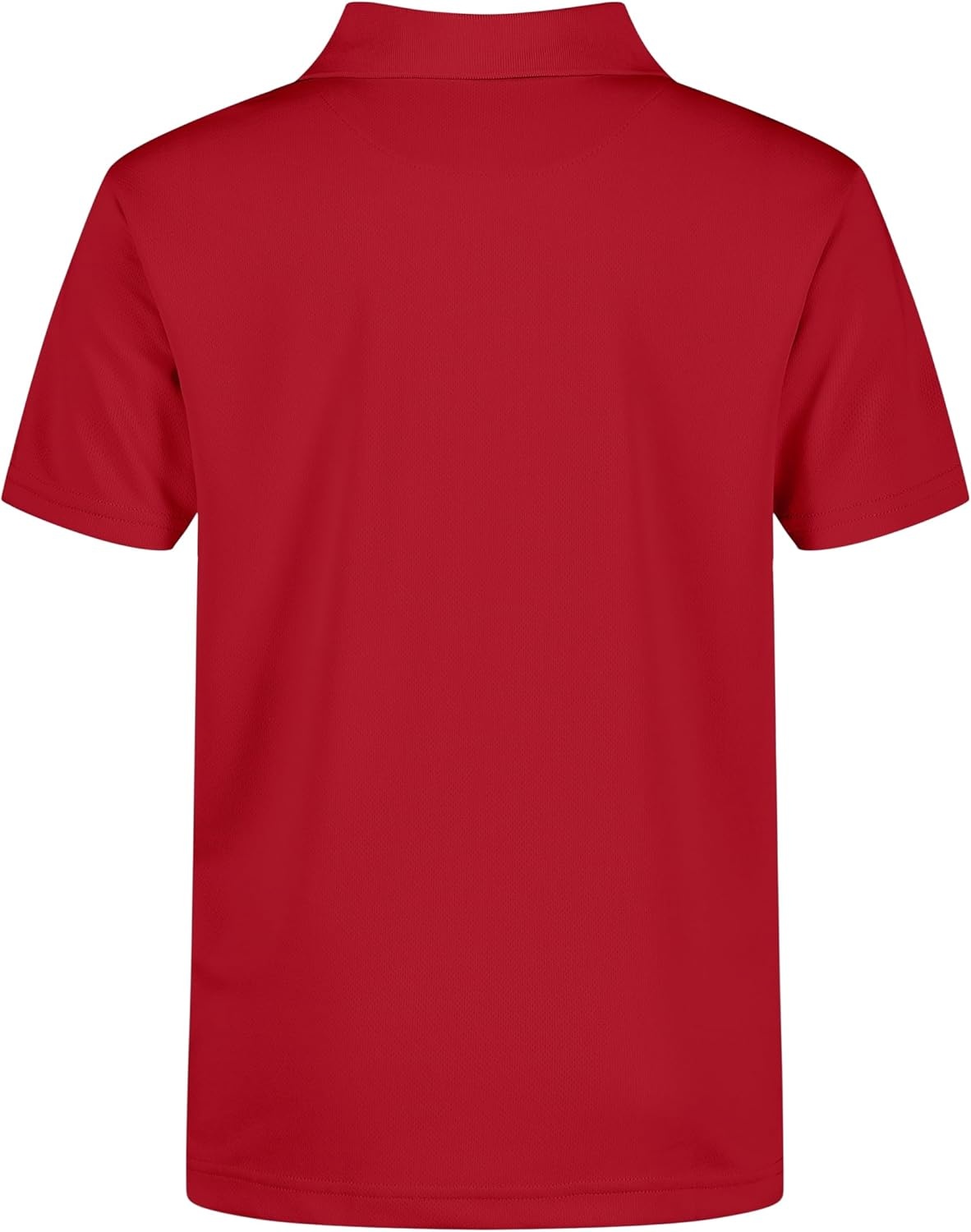 image:imageNautica Boys School Uniform Short Sleeve Polo Shirt Button Closure Moisture Wicking Performance MaterialRed