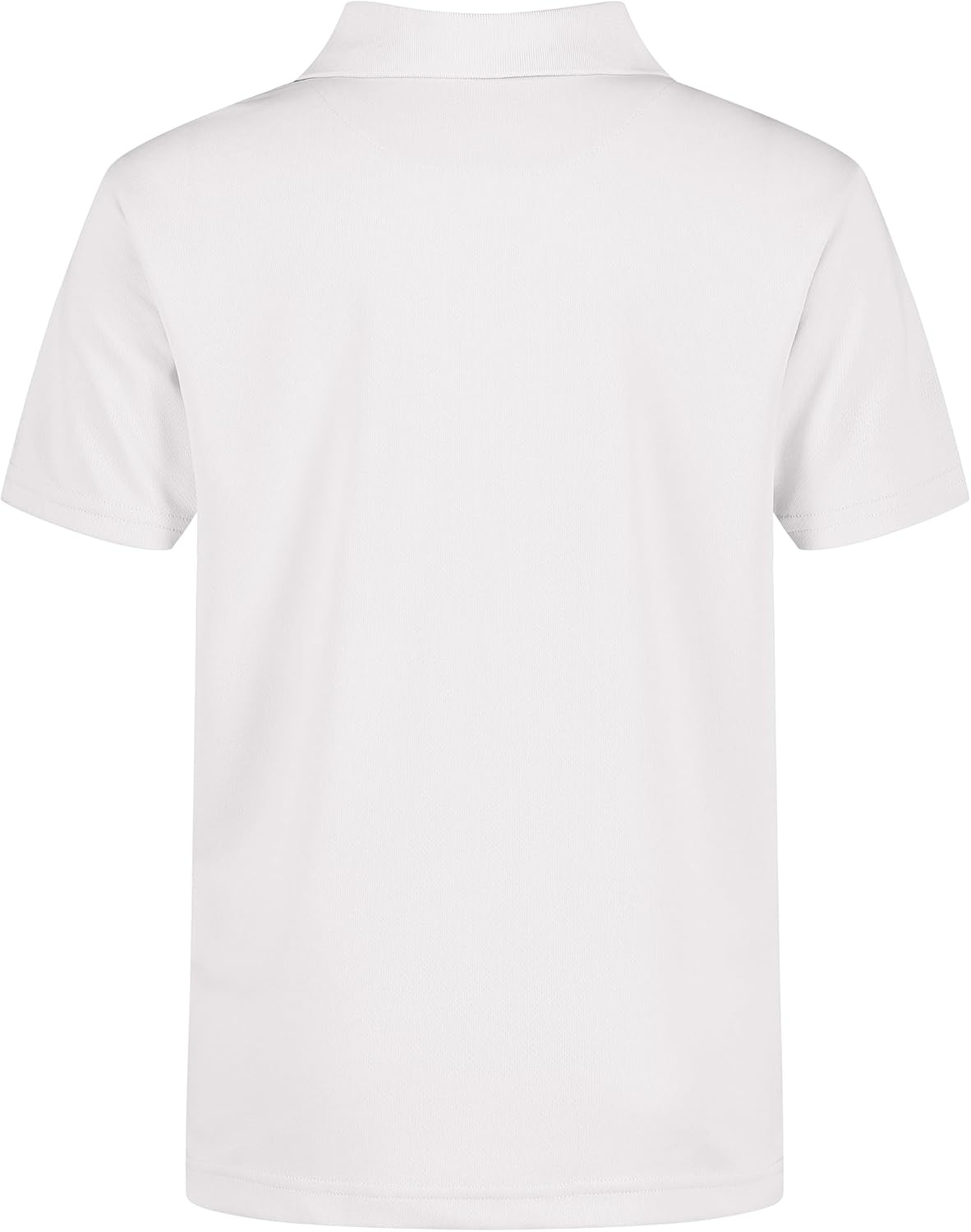 image:imageNautica Boys School Uniform Short Sleeve Polo Shirt Button Closure Moisture Wicking Performance MaterialWhite