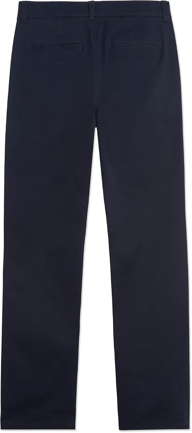 image:imageNautica Boys School Uniform Twill Chino Pants Flat Front Comfortable Waistband with Zip Closure amp StretchNavy