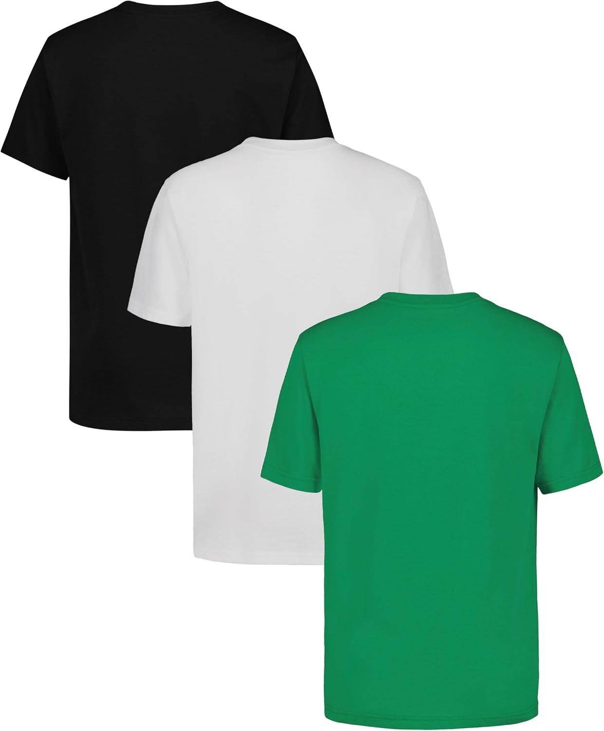 image:imageNautica Boys Short Sleeve Crew Neck TShirt 3Pack Soft Comfortable Relaxed FitJelly BeanWhiteBlack