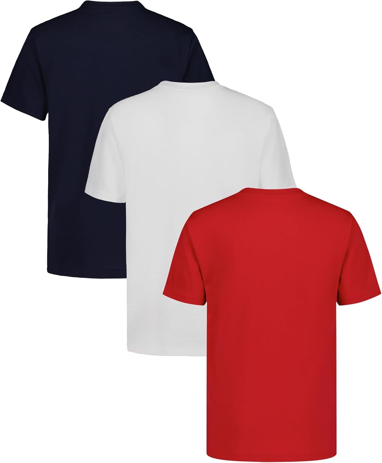 image:imageNautica Boys Short Sleeve Crew Neck TShirt 3Pack Soft Comfortable Relaxed FitNaval AcademyWhiteCarmine