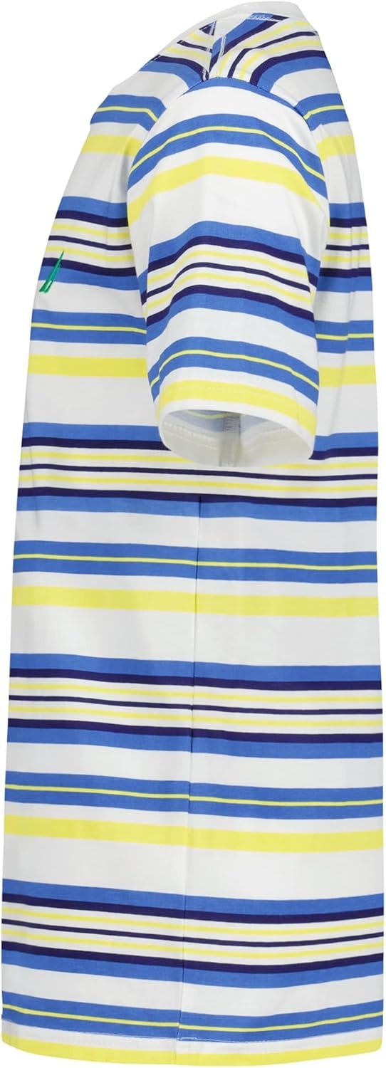 image:imageNautica Boys Short Sleeve Fashion Crew Neck TShirt Soft Comfortable Relaxed FitClear Skies Bright Stripe