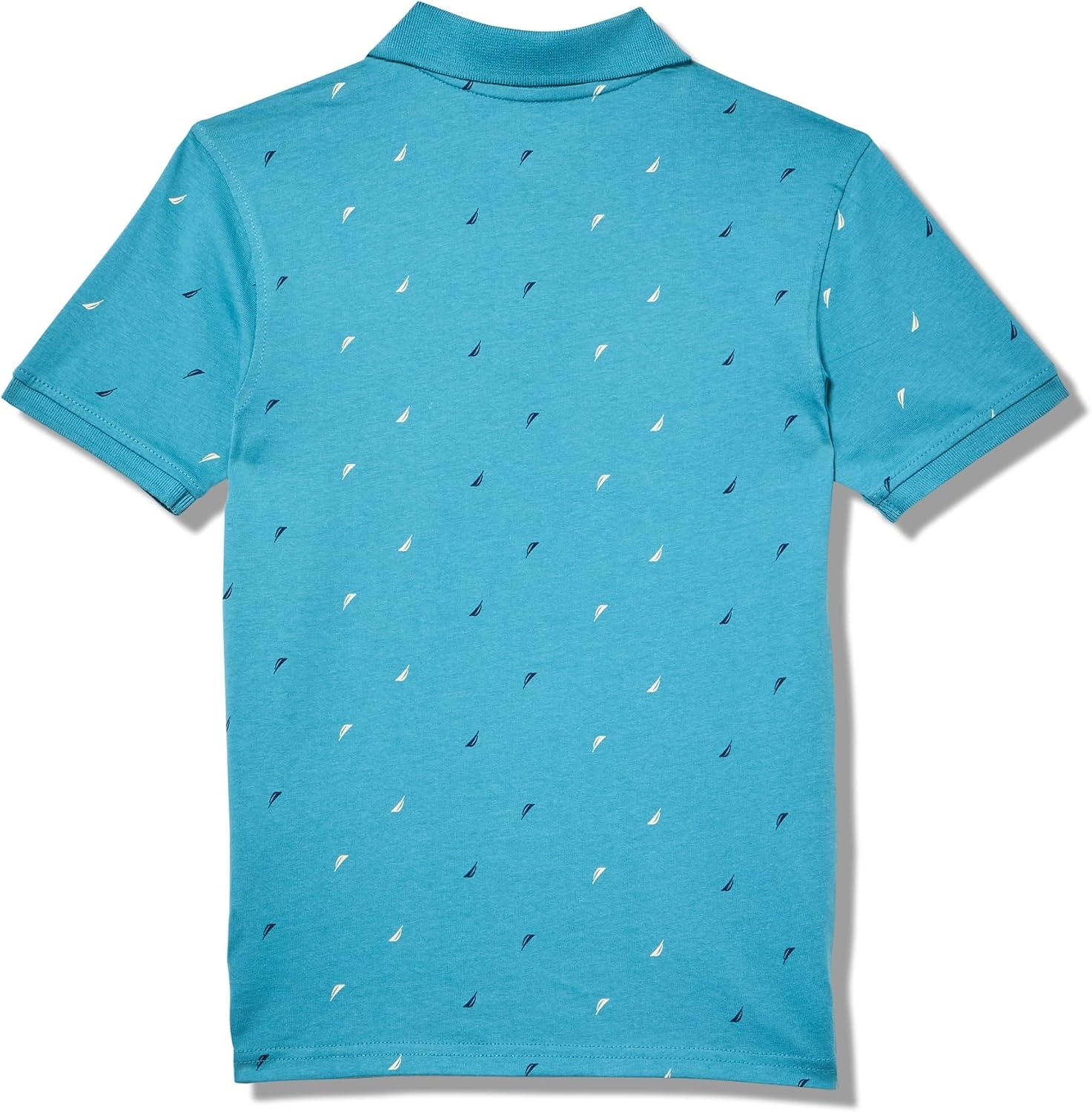 image:imageNautica Boys Short Sleeve Fashion Polo Button Closure Soft amp ComfortableJclass Aop Larkspur